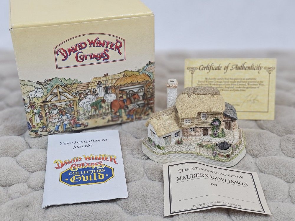 VTG DAVID WINTER COTTAGES 1992 WISHING WELL COTTAGE