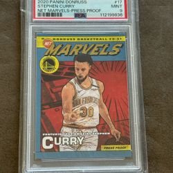 Stephan Curry Marvels Psa 9 Press Proof 