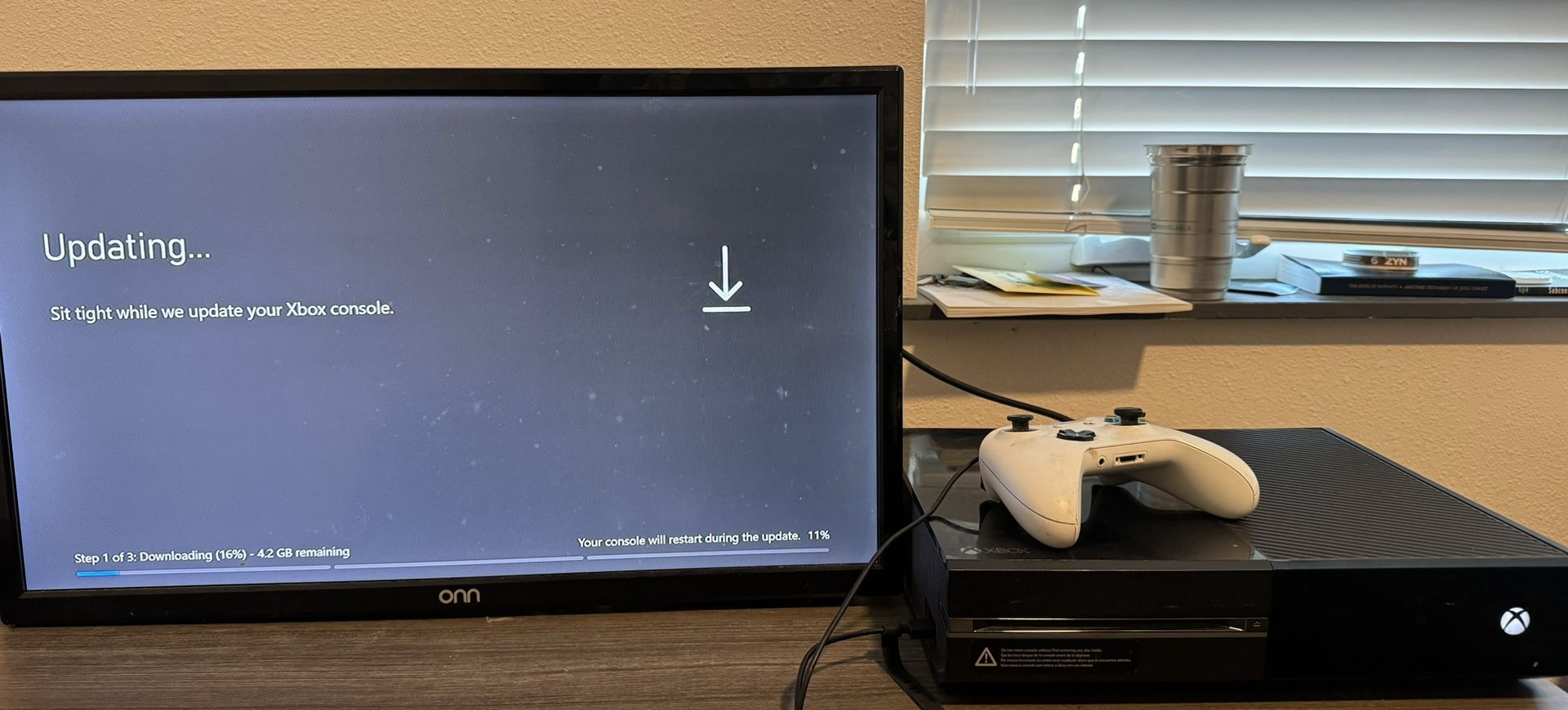 Xbox and TV and Xbox Controller