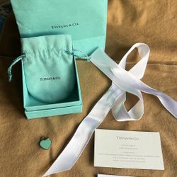 Tiffany &Co. Heart Charm Pendant Read Description Below