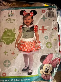 Disney Baby Minnie Mouse Infant Costume 0-6 Months