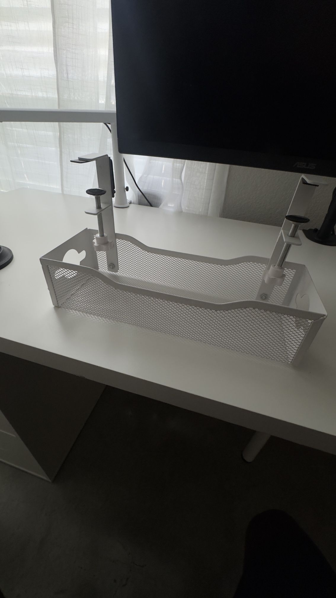 Under Desk Cable Management Tray