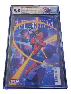 Spider-Man #7 CGC 9.8 Gomez Cover Signed by Edgar Delgado & Dan Slott