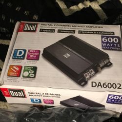 Dual DA6002D Digital Mini Series 600W 2-Channel Class D Amplifier