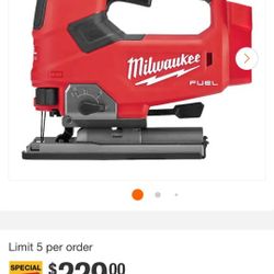 Milwaukee M18 Cordless D-Handle Jig Saw (Tool-On