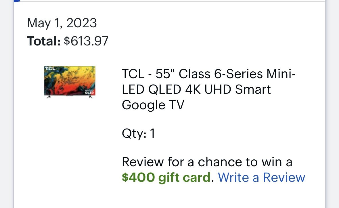 QLED 4k UHD 55” inch tv