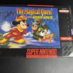 Magical Quest starring Mickey Mouse (Super Nintendo SNES, 1992) complete