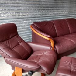 BRAND NEW - BEAUTIFUL CANTONI ITALIAN LUXURY LEATHER SOFA SET