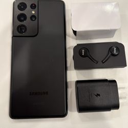 Samsung Galaxy S21ultra , 128Gb  Unlocked for any company Color, Excellent Condition,  Comes with earphone & Charger  Price is firm 