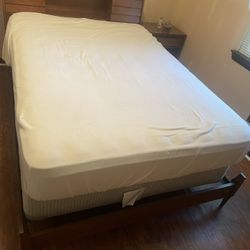 Full Size Mattress And Box Spring And Nightstand 