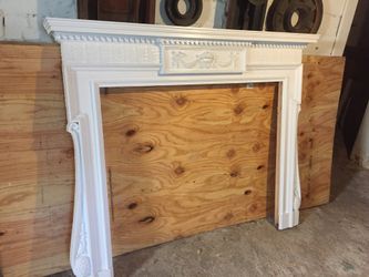 Vintage Carved Fireplace Mantel