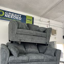 Set Of Sofa And Loveseat Custom Color And Fabric/ Financing Available 