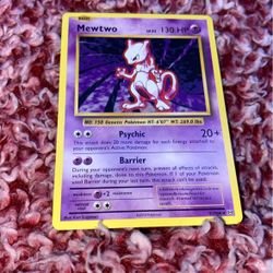 2016 mewto pokémon card