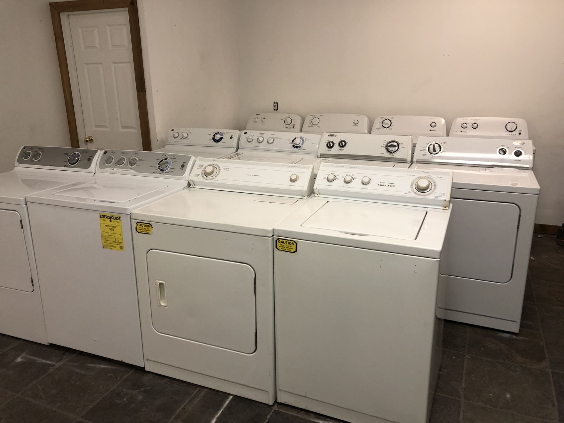 Washers and dryers! Sets or singles available.