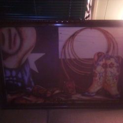 Western Picture To Hang On Wall 