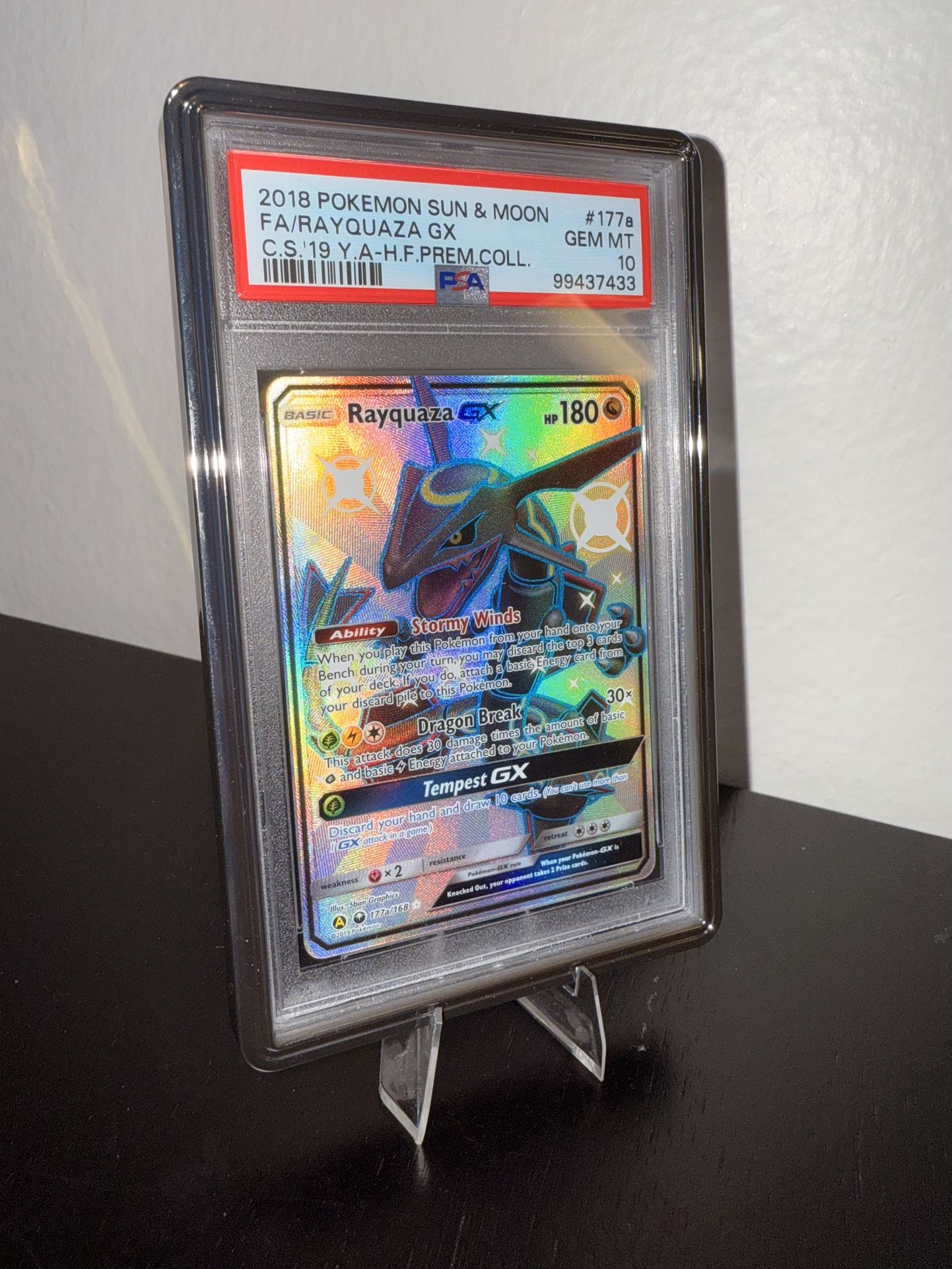 Rayquaza GX 177a PSA 10