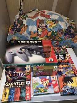 Authentic Nintendo 64 Console.Controller & Games In Box!!!!