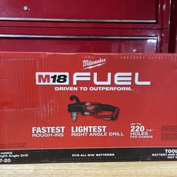  Milwaukee M18 FUEL GEN II 18-Volt Li Ion Brushless Cordless 1/2 in. Hole Hawg Right Angle Drill (Tool-Only)