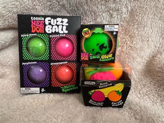 Needoh groovy fruit, jack-glow lantern & teenie fuzzballs