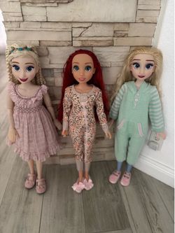 Three 32”  Frozen Dolls