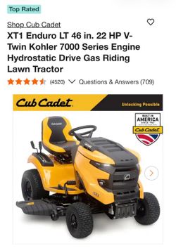 Lawn mower  . Used only one season. Like new.