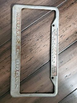 San Diego California Marvin Brown Cadillac Vintage Gm Dealer License