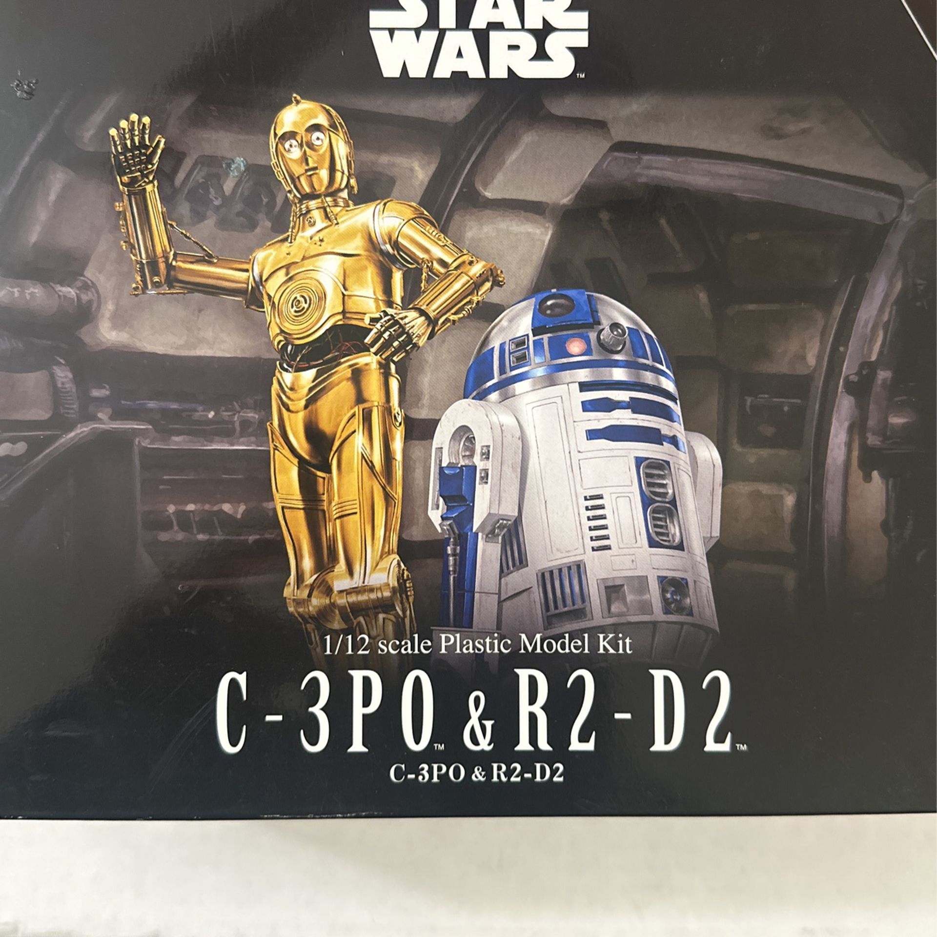 Bandai Star Wars 1/12 scale Plastic Model Kit C-3PO And R2-D2 Japan NEW