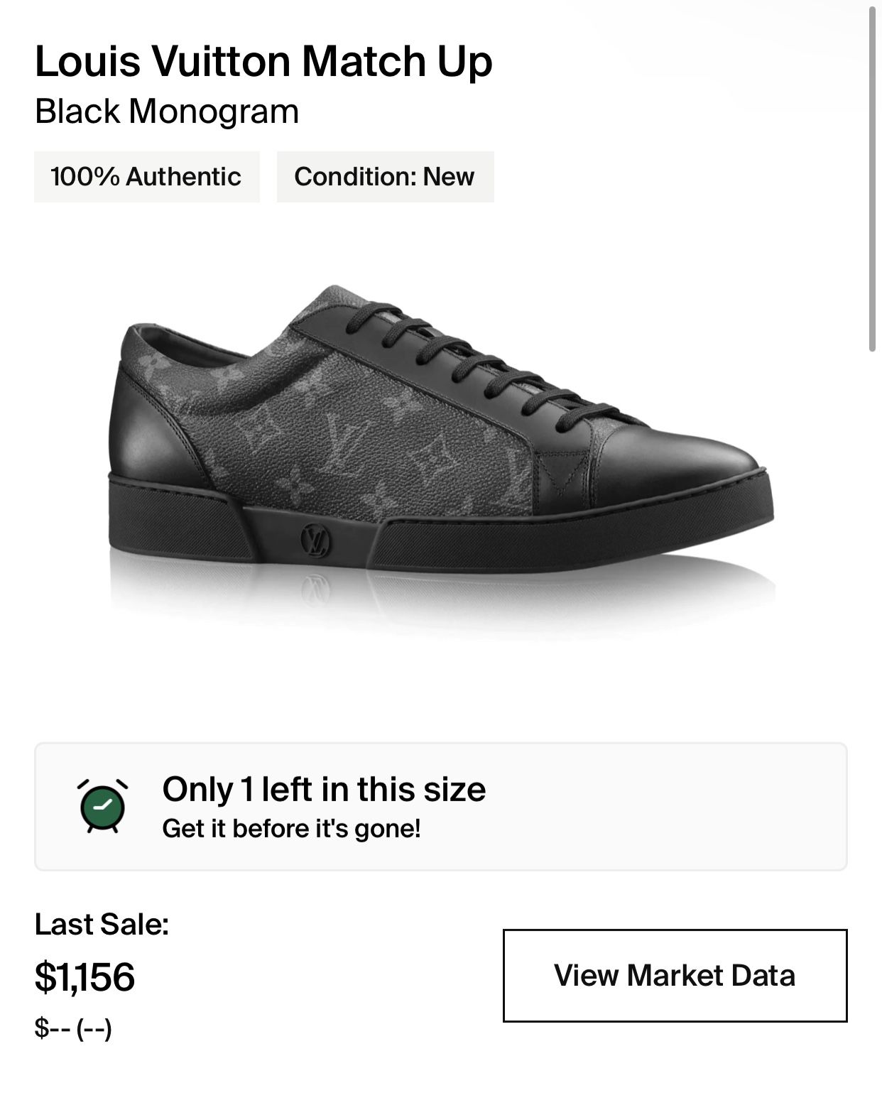 Louis Vuitton Match Up Black Monogram