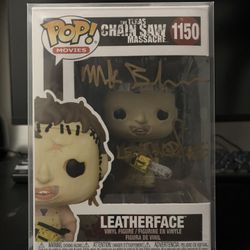 Leather Face Signed Funko Pop