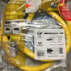 ProCoat 1/2 in. MIP x 1/2 in. MIP x 1/2 in. O.D. Stainless Steel Gas Connector