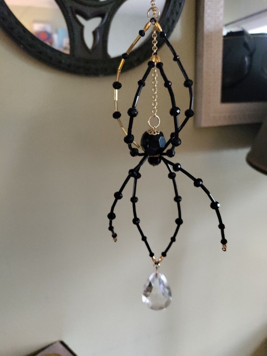 Beaded Spider Suncatcher