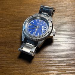 Blue & Silver Croton Wristwatch 