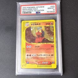 Pokemon 2002 1st Ed Magcargo Split Earth Psa 10 *Swirl*