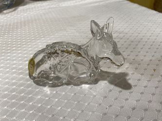 Vintage Crystal Donkey From Princess House
