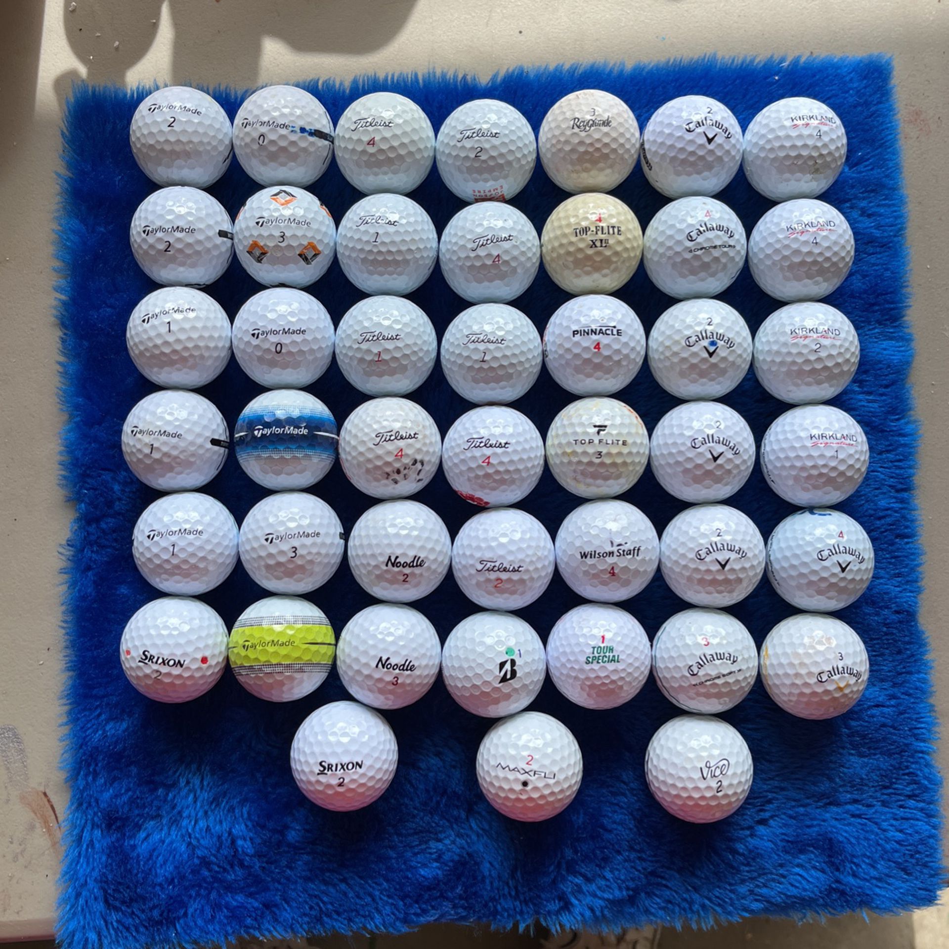 45 Used Assorted Golf Balls