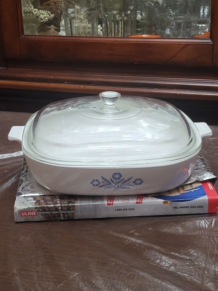 Corningware Blue Cornflower 10 Inch Casserole Dish With Lid P 10 B