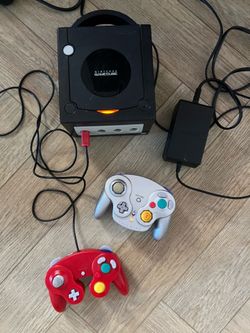 Parts Only Nintendo GameCube console two controllers