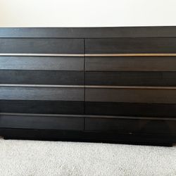 Solid Wood 66” Modern Dresser: Heavy, Sturdy, Contemporary (Needs 2 people to move it)