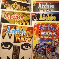 Archie Meets Kiss Set Of 4 + 4 Varients Comics