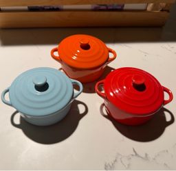 Mini Ceramic Cocotte Set of 3