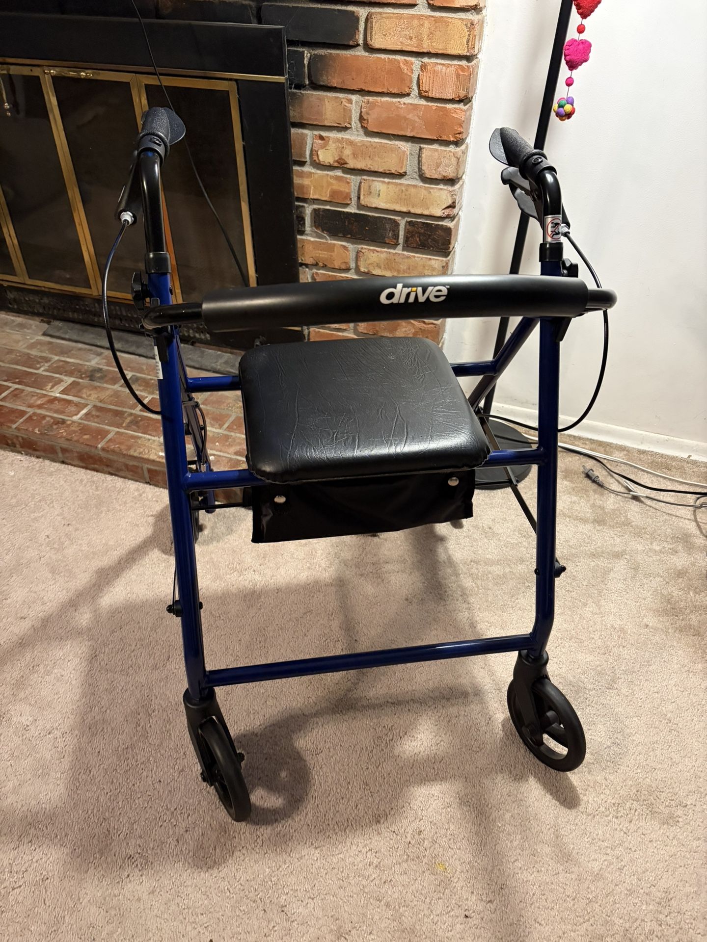 Drive-brand Wheeled Walker With Seat and Storage Basket