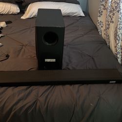 Sound Bar And 10 In Subwoofer Wireless 