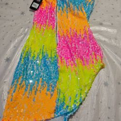 New , 2 Cute Clothing D51990 Sequin Dress , 