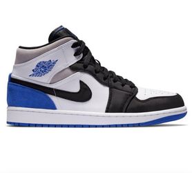 Jordan 1 Mid SE "White/Hyper Royal/Black/Smoke Grey"