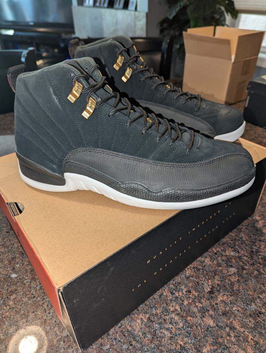 Nike Air Jordan 12 Retro Black White Reverse Taxi Sz 11.5, XII, III, XI, V, IV