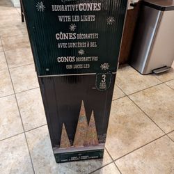 Decorative Cones With LED Lights.