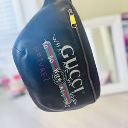 Authentic Gucci “What Are We Going To Do With All This Future?” Belt Bag – Limited Edition