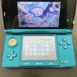 Aqua Blue Nintendo 3ds