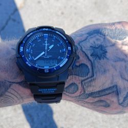 Casio Twin Sensor Compass Mens Watch  SGW-500H-2B