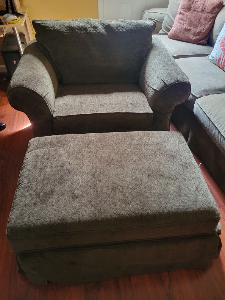 Sofa and Ottoman Set